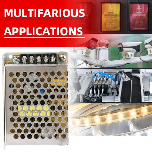 Image of Power Supply, 12V 5A 60W LED Driver Universal Regulated Switch Power Supply Converter for Radio Camera LED Light and more