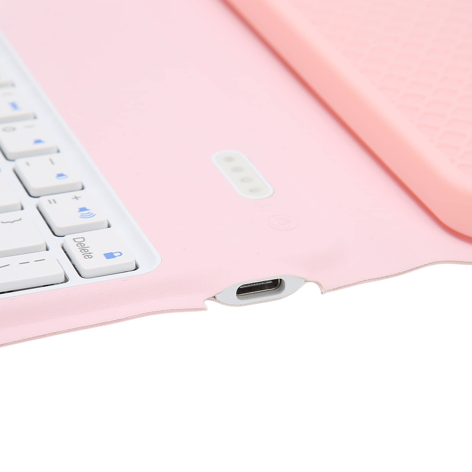 Custodia per Tablet Simpatica Protezione a Tutto Tondo Incisione Accurata per Tablet IOS Pelle PU Rosa