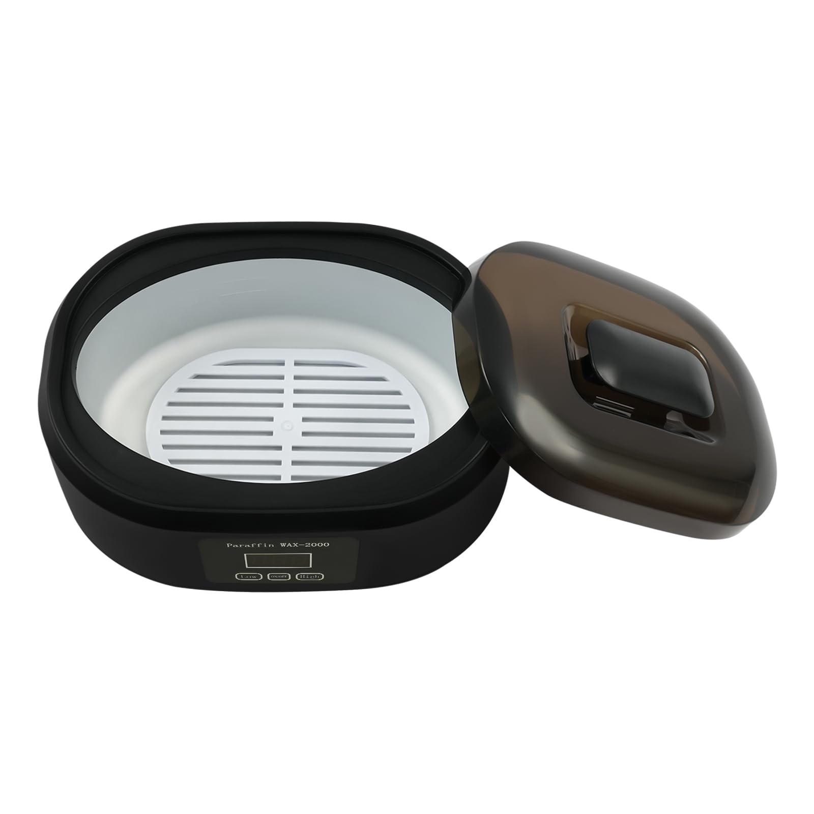 Baño de parafina para manos y pies, con pantalla táctil LED, capacidad de 3,4 l, calefacción rápida y protección contra sobrecalentamiento, para manos, cuidado de pies y fabricación de velas (negro)
