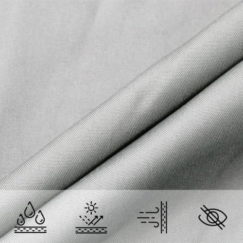Voile d'ombrage extérieur triangulaire 5x7x7 m résistant eau terrasse patio