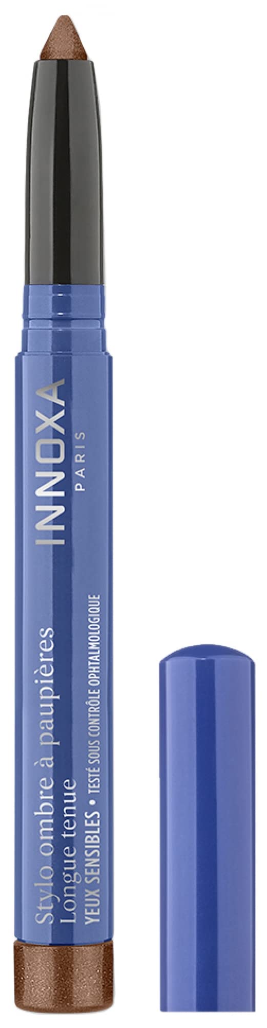 INNOXA - Stylo Ombre à Paupières Longue Tenue Brun Cuivré pour Yeux Sensibles - Couvrance Lumineuse et Formule Testée De