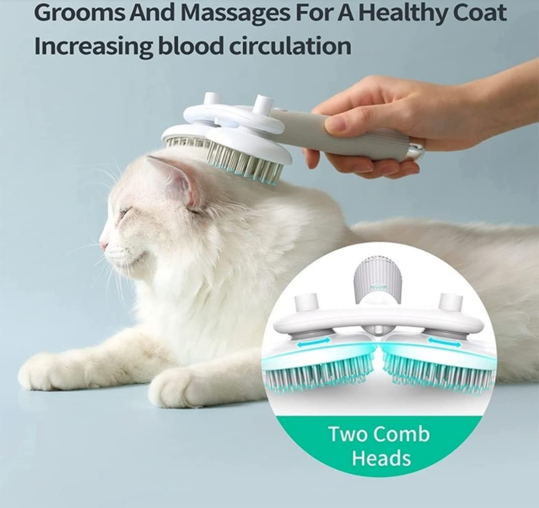 Capelli per Animali Domestici Deshedding Pettine Skin-Friendly Grooming Brush Soothing Massage Pennello per Animali Domestici per Cani E Gatti Ioni Negativi