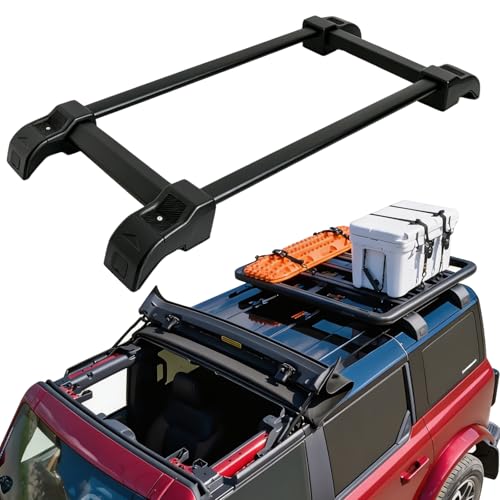 Snailfly 220 LBS Roof Rack Cross Bars Fit for Chevy Chevrolet Trailblazer 2021-2026 Black Crossbars