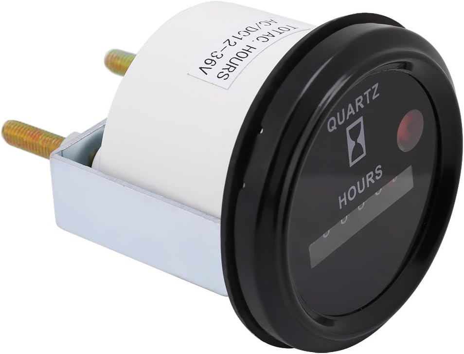 Hour Meter Round Display Counter, DC AC 6 Digit Accurate Round Quartz