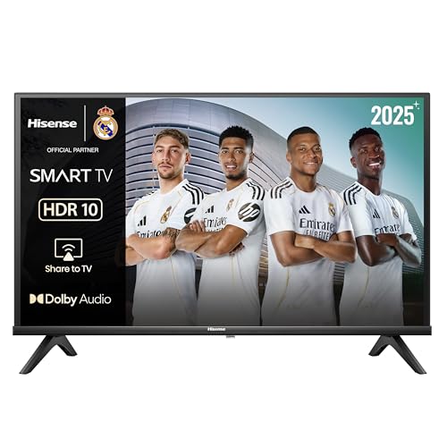 Hisense 32A4Q – HD Smart TV 32 Pulgadas, Modo Juego, Deportes IA, Sonido Dolby DTS HD, Alto Contraste, Función Compartir en el Televisor, DVB – T2, Auto Ordenación de los Canales TDT