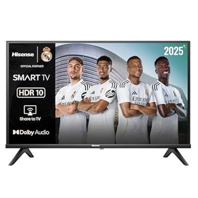 Hisense 32A4Q - HD Smart TV 32 Pulgadas Modo Juego Deportes IA Sonido Dolby DTS HD Alto Contraste Función Compartir en el Televisor DVB - T2 Auto Ordenación de los Canales TDT