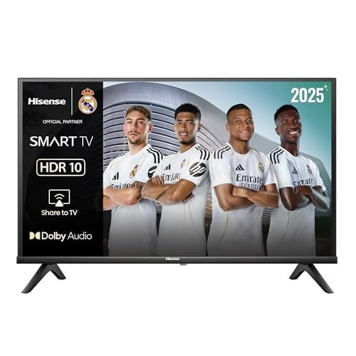 Hisense 32A4Q - HD Smart TV 32 Pulgadas, Modo Juego, Deportes IA, Sonido Dolby DTS HD, Alto Contraste, Función Compartir en el Televisor, DVB - T2, Auto Ordenación de los Canales TDT