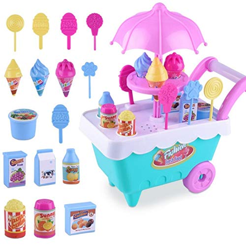 BHOOLU&GOOLU Little Ice Crème Cart Showpiece Décor