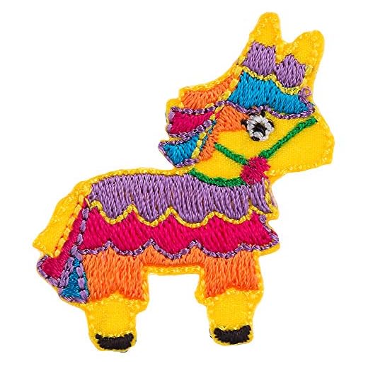 Simplicity Aplique de pinhata multicolorido para passar no remendo, 3,6 x 4,8