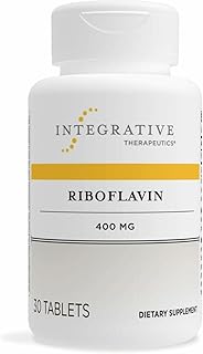 Integrative Therapeutics Riboflavin - B2 Vitamin Supplement for Cellular Energy Support* - Supports Vitality & Red Blood Cell Production* - Gluten-Free & Dairy-Free - 30 Count (30 Servings)