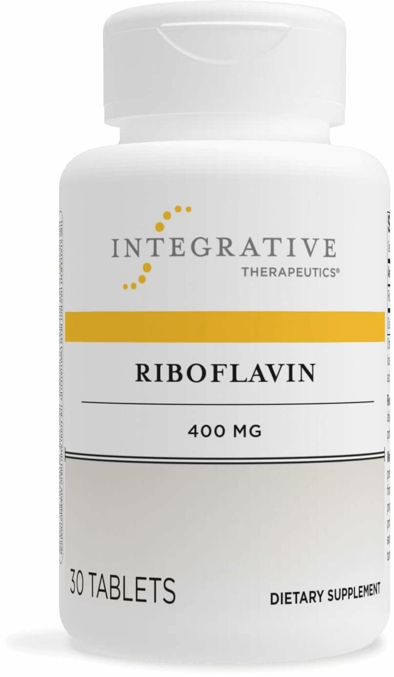 Integrative Therapeutics Riboflavin - B2 Vitamin Supplement for Cellular Energy Support* - Supports Vitality & Red Blood Cell Production* - Gluten-Free & Dairy-Free - 30 Count (30 Servings)