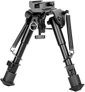6-9 Inches Bipod Tactical Airsoft Rifle Hunting Bipod Weaver Quad Rail Mount Sling Stud Swivel Picatinny Slot Adaptor 20mm Bipod Adapter - Bestpriceic