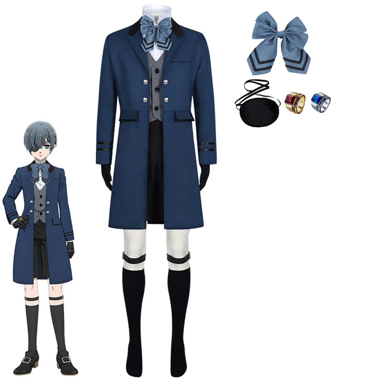 黒執事 シエル・ファントムハイヴ コスプレ衣装 ウィッグ付き Amazon.co.jp: KANUTE 黒執事 シエル ファントムハイヴ コスプレ