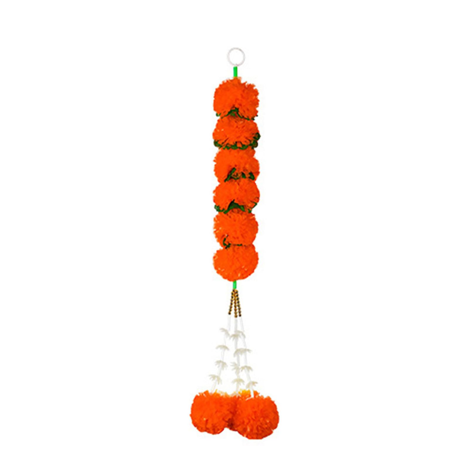 Nucelit Artificial Marigold Garlands for Decoration Marigold Hanging Ornament Marigolds Flower Garlands for Indian Event Wedding Artificial Flower for Decoration