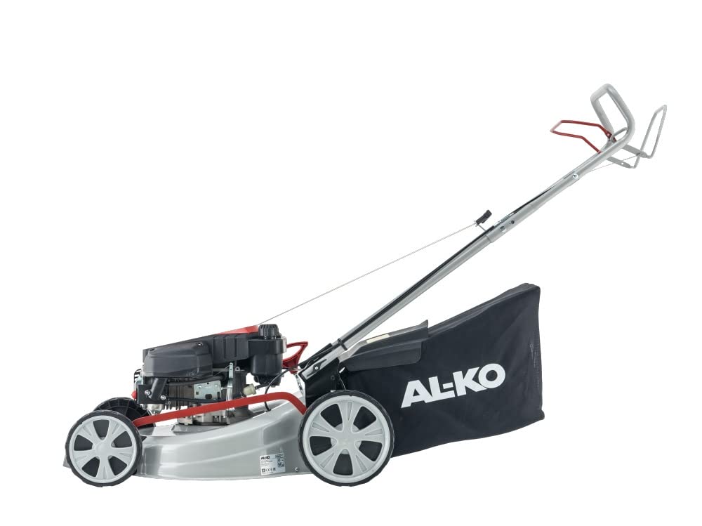 AL-KO Benzin-Rasenmäher Easy 5.10 SP-S (51 cm Schnittbreite, 2.3 kW Motorleistung, zentrale Schnitthöhenverstellung, Robustes Stahlblechgehäuse, mit Hinterrad-Antrieb, für Rasenflächen bis 1800 m²)