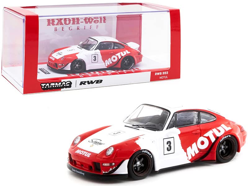 RAUH-Welt RWB 930 ミニカー 1/43 Amazon.com: 1/43 Tarmac Works RWB 993#3 Red and White RAUH-Welt