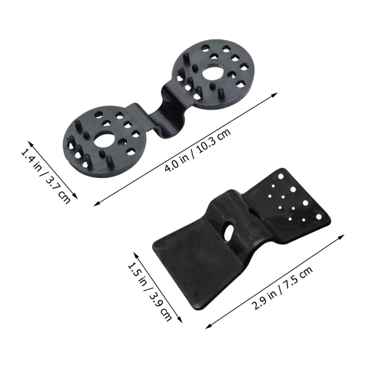 Abaodam 2sets Backyard Sunshade Clamp Mesh Buckle for Garden Net Clip for Sunshade 30pcs*2