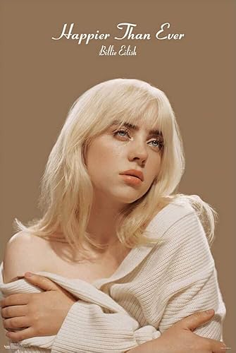 Carteles de Escorpio Billie Eilish - Póster de Happier Than Ever - Oficialmente Licenciado - 61 cm x 91 cm