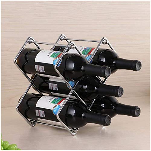 Soporte metálico para vino de 5 botellas miniatura 1