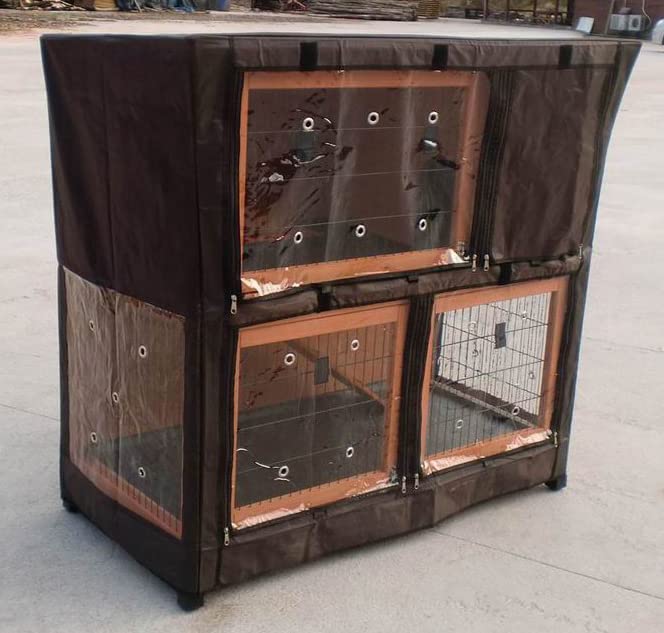 BUNNY BUSINESS Rabbit Hutch Cover - Fits Over 20 Types, XL Size (BB-48-DDL-XL) — image 1