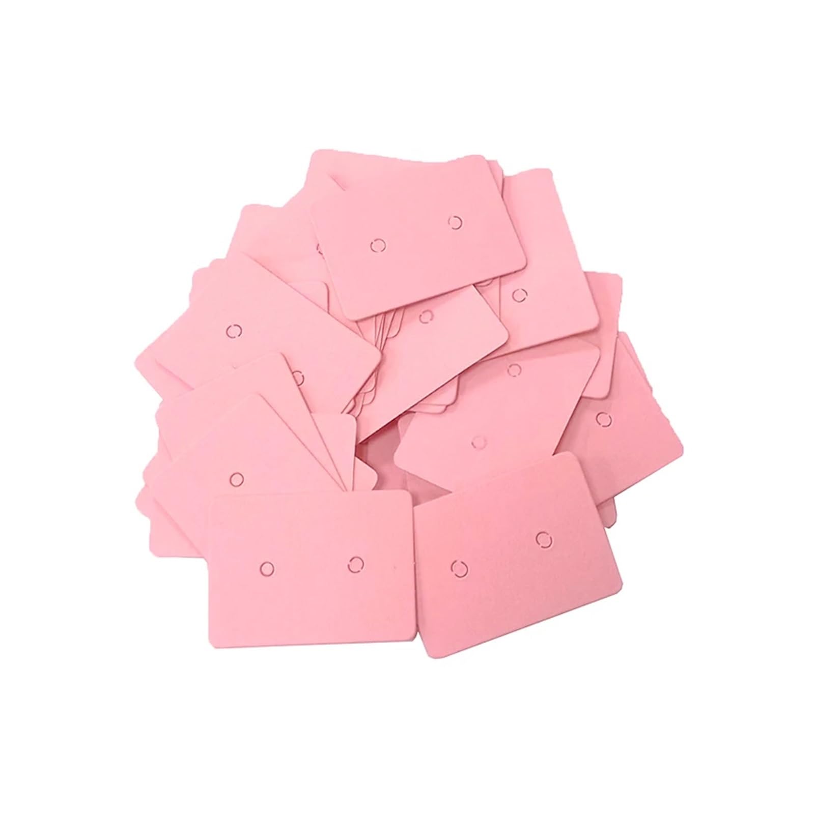 Lot de 500 clous d'oreilles en papier kraft de 3,5 x 2,5 cm - Étiquettes de prix à suspendre (orange)