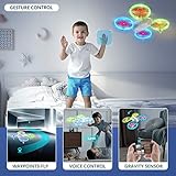 DEERC Mini Drone with 720P HD FPV Camera for Kids, D23 RC Quadcopter with Bright LED Lights, Altitude Hold, Headless Mode, 3D Flips, Voice/Gesture Control, 2 Batteries, Gift Toy for Boys and Girls - Image 6