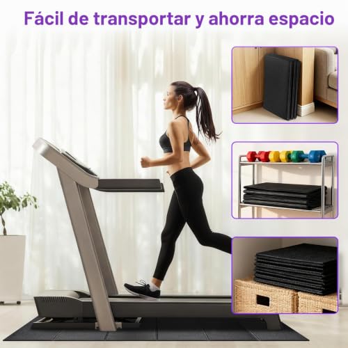 Tapete para caminadora Vanexiss de 156x75 cm protector de suelo impermeable 7