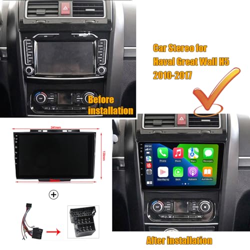 Estéreo para automóvil Android 12 compatible con Haval H5 2010-2017, pantalla Bluetooth 3