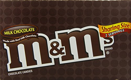 M&Ms Plain Chocolate Candy - King Size, 24-Count #TOP3