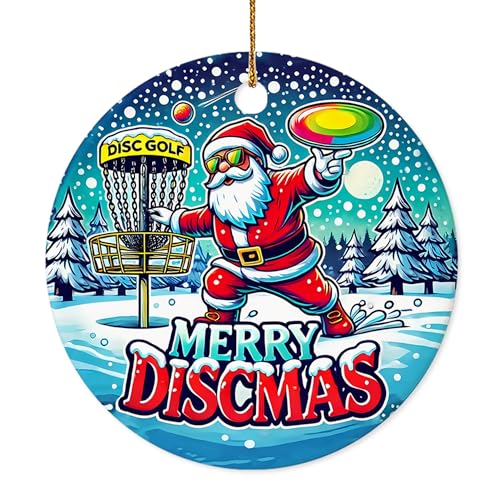 Decorlion Merry Discmas Ornament