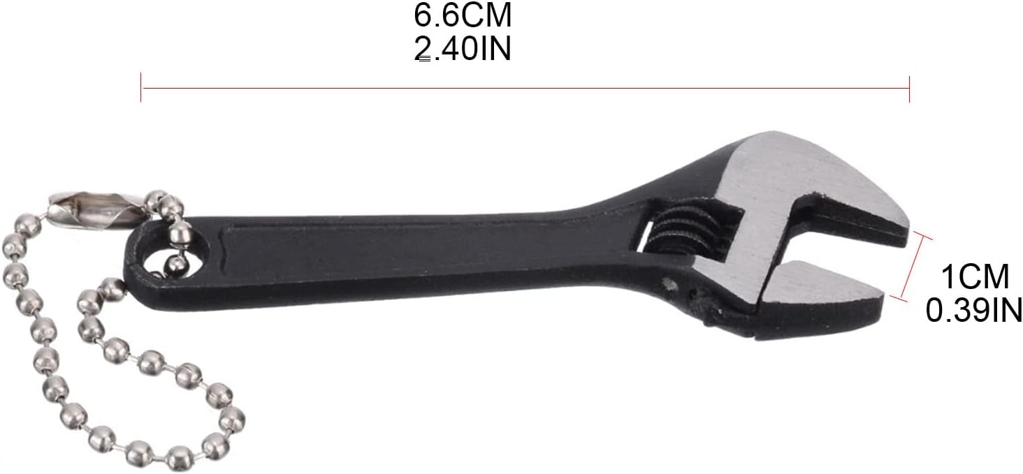 Size 2.5" 2.5 Inch Adjustable Spanner Nut Wrench Tool Jaw Capacity 0~10mm Portable Hand Manual Repair Tool Black