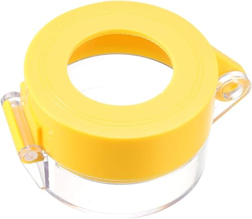 uxcell Protector de cubierta de interruptor de plástico amarillo para interruptor de botón de 1.181 in de diámetro 55 * 37