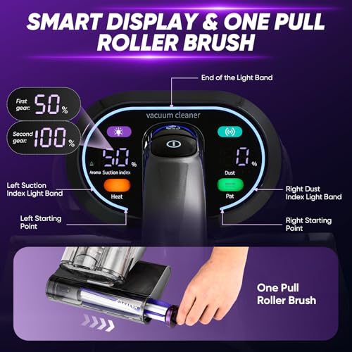 Saker Handheld Mattress Vacuum Cleaner w/ 16KPa Suction, UVC Light & 140°F Heated Air - image 6