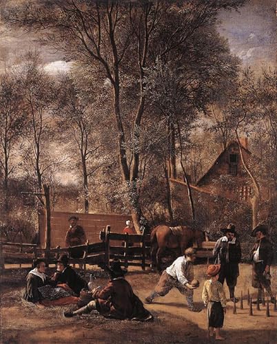 Cuadro Jan Steen Pinturas Famosas Poster Clásicas Lienzo Vintage 60x90