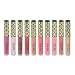 Nicole Miller 10 Pc Lip Gloss Collection, Shimmery Lip Glosses for Women and Girls, Long Lasting Color Lip Gloss Set with Rich Varied Colors (Blue)