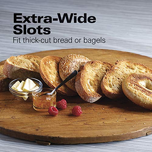 Hamilton Beach 2 Slice Extra Wide Slot Toaster with Bagel & Defrost Settings, Shade Selector