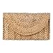 Freie Liebe Straw Clutch Purses for Women Summer Beach Bags Envelope Woven Clutch Handbags