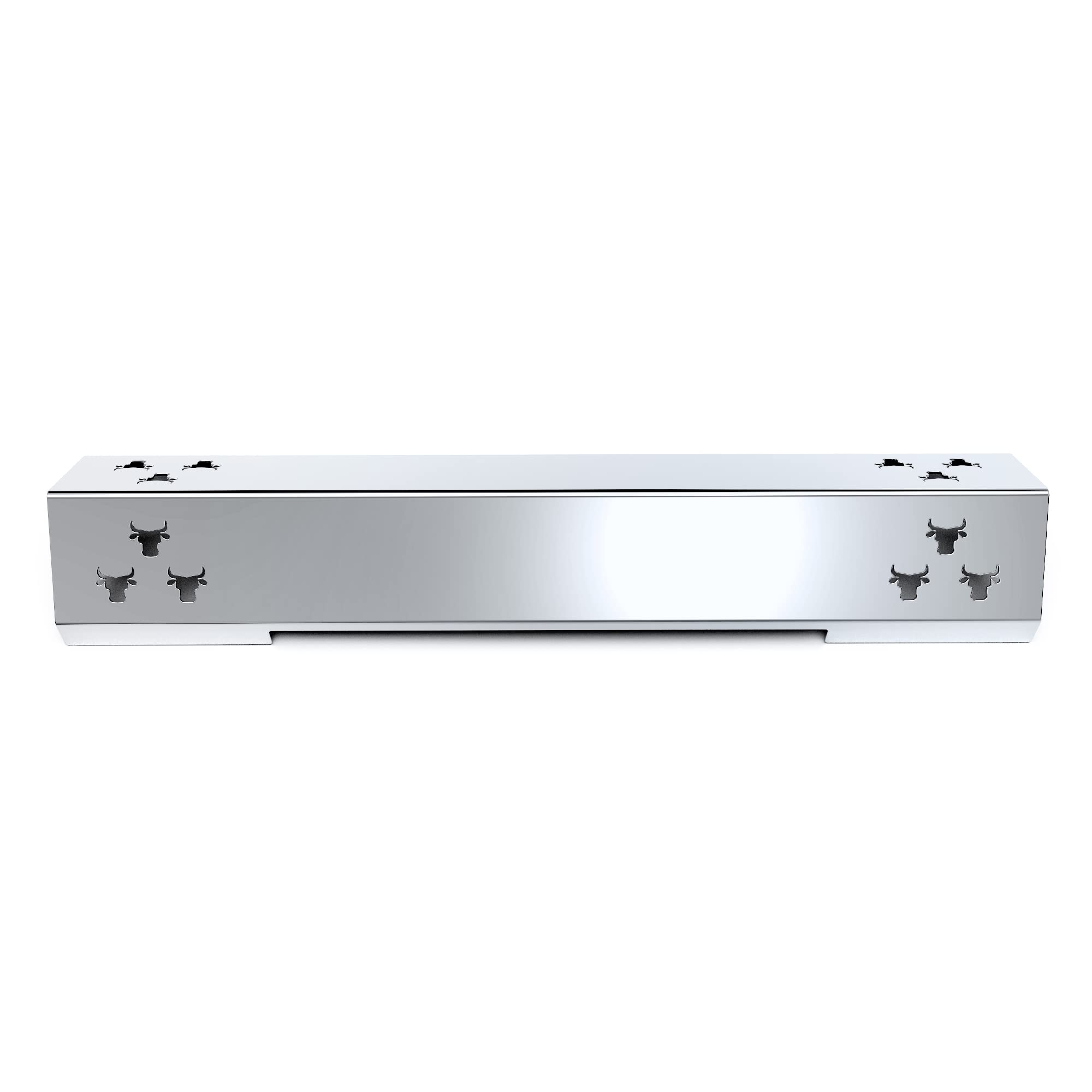 tuning-art GA29 Gasgrill Brennerabdeckung Edelstahl kompatibel mit Jamestown Knox 3-Brenner Gasgrills | Brennerschutz | Passgenau, Farbe:3er Set Chrom Bulle
