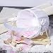 Danyoun Satin Wedding Double-Heart Rhinestone Decor Flower Girl Basket, Wedding Faux Diamond Heart Decor Petals Storage Flower Girl Carry Basket, Ceremony Party Flower Girl Basket White