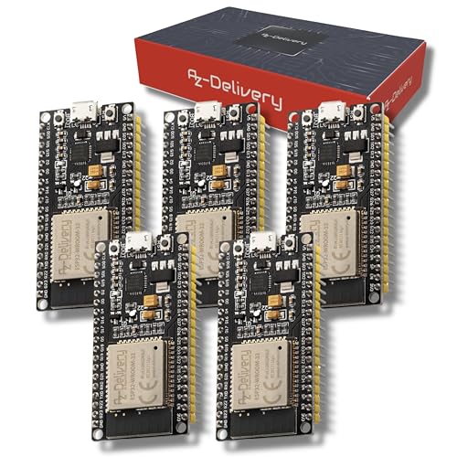 AZDelivery 5 x ESP-WROOM-32 NodeMCU Modulo WiFi + Bluetooth Dev