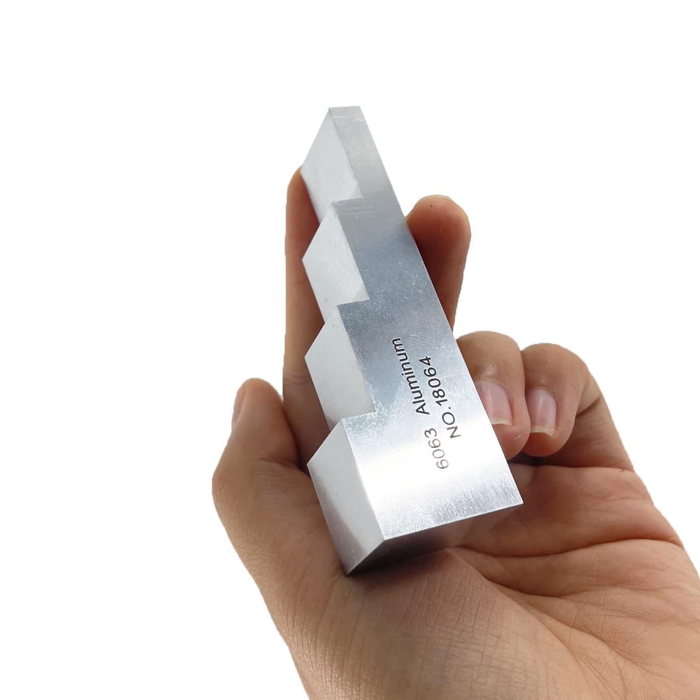 6063 Aluminum 4 Step Test Calibration Block for Ultrasonic Thickness Gauge Thickness 0.250" 0.500" 0.750" 1.000"