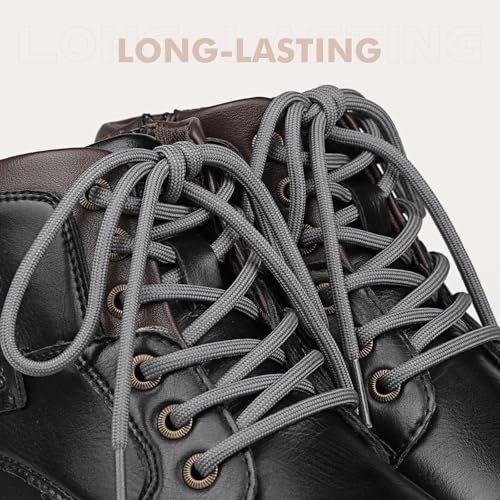 Image of Stepace 2 Pairs Round Heavy Duty Boot Laces for Hiking and Work Boots