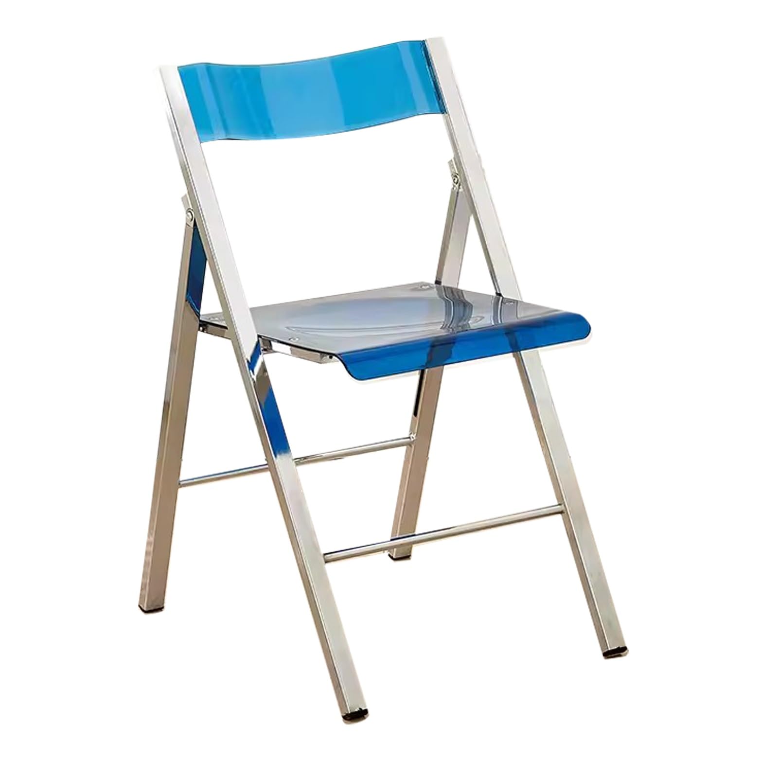 Chaise Pliante Transparente Acrylique - Design Moderne - Siège Confortable - Pour Intérieur/extérieur, Bureau, Salle à Manger - 6