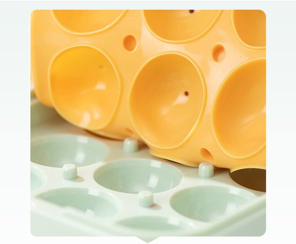 Ice Cube Large Capacity Ice Tray Household Freezer Ice Box With Lid Refrigerator Frozen Ice Cube (Color : Green)