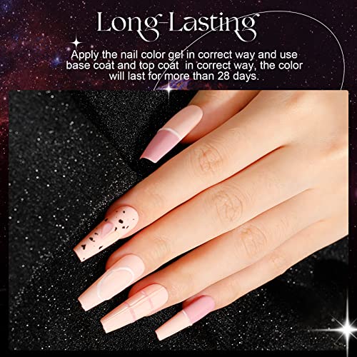 Image of ROSALIND Green Gel Nail Polish Set, 6PCS Green Glitter Gel Nail Polish Dark Green Nail Gel Polish Gel Long Lasting