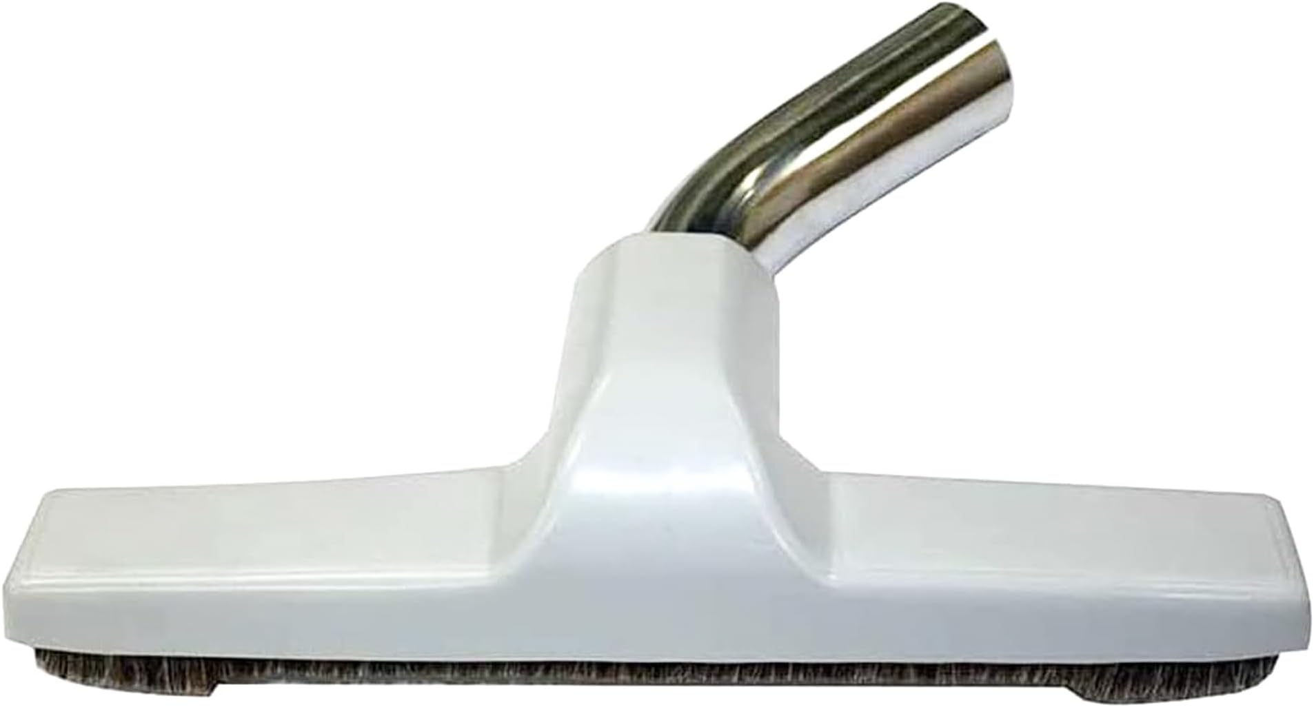 Selgo Upgraded Vacuum Floor Brush for Eureka & Universal Vacuum Cleaners with 1 ¼ inch (1.25'') (32mm) Inner Diameter with Horse Hair Soft Bristles 10” Wide (White - Metal)