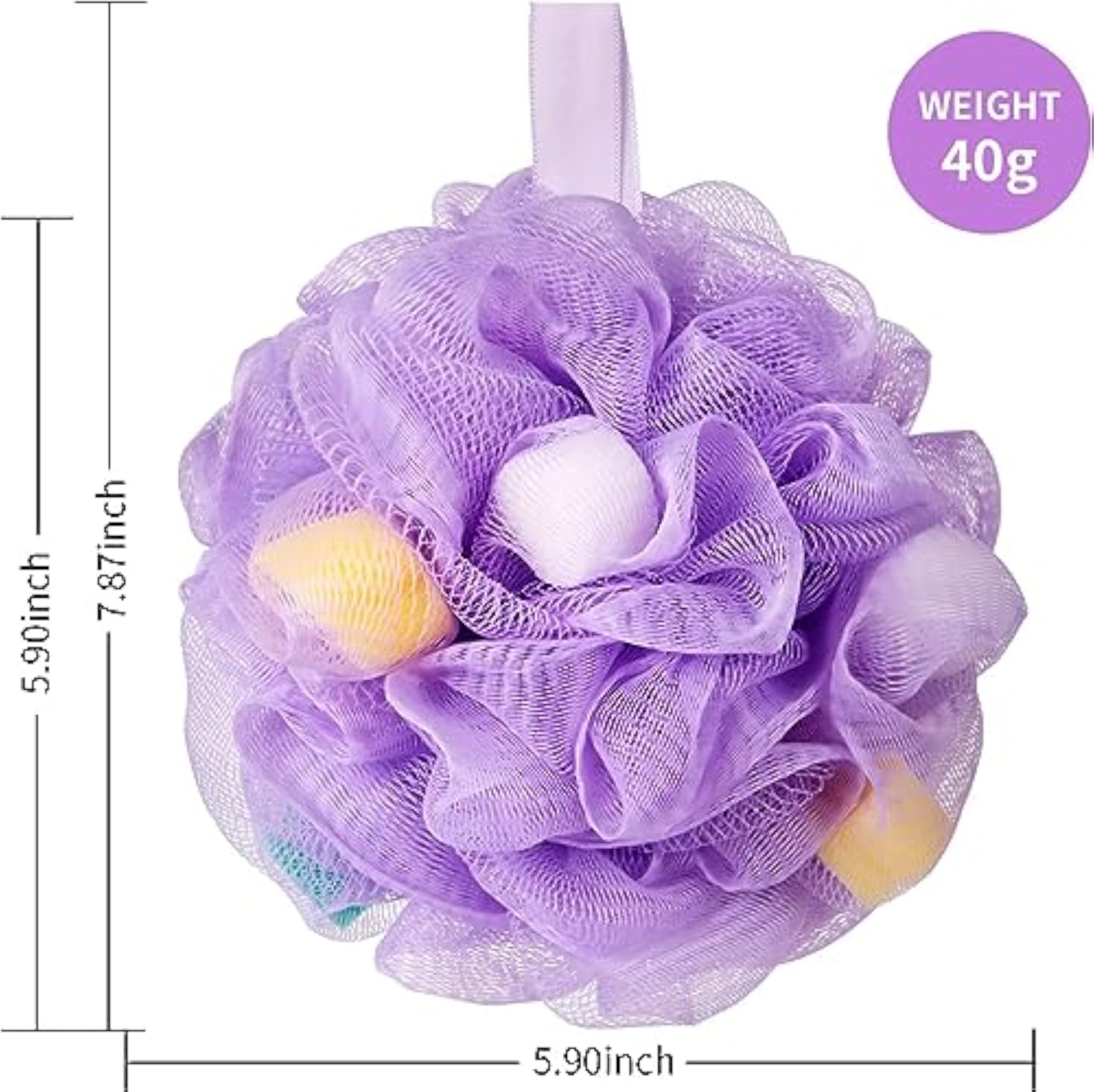 Exfoliating Soft Mesh Loofah Set, Gentle Skin Care, Set of 2