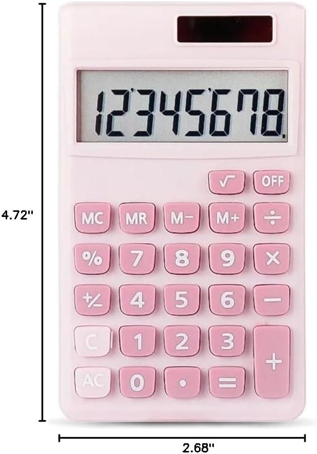 8-bit Desktop Mini Calculator Portable Student Button Solar