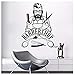 Adhesivo De Pared Para Barbería, Calcomanía De Pared, Pegatinas De Vinilo Hipster Extraíbles, Pegatinas Para Ventana De Salón De Belleza, Decoración De Peluquería, 51X42Cm