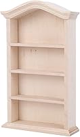 Vista 1 de Estantería de casa de muñecas, 1:12 modelo de estantería de madera para muñecas, muebles, accesorios para casa de muñecas Sportinggoods